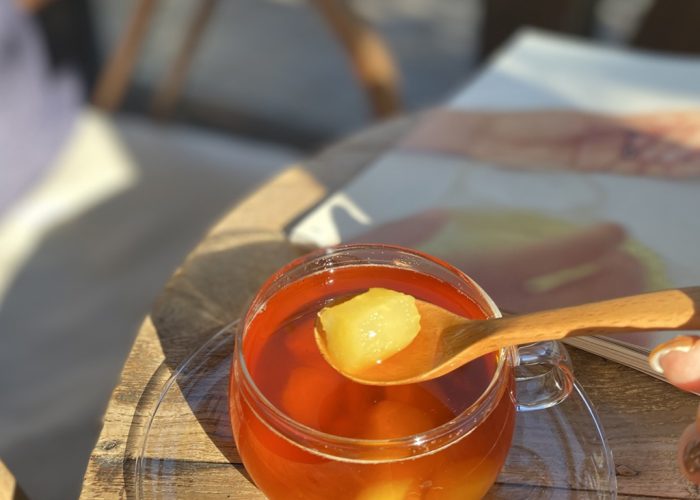 Cafe38（カフェ38）冬のホットメニュー　アップルコンポートティー　ホット